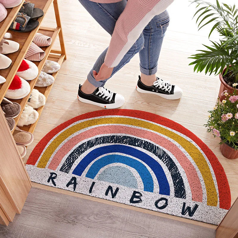 BrightStep - Tapis de Porte Arc-en-Ciel Coloré