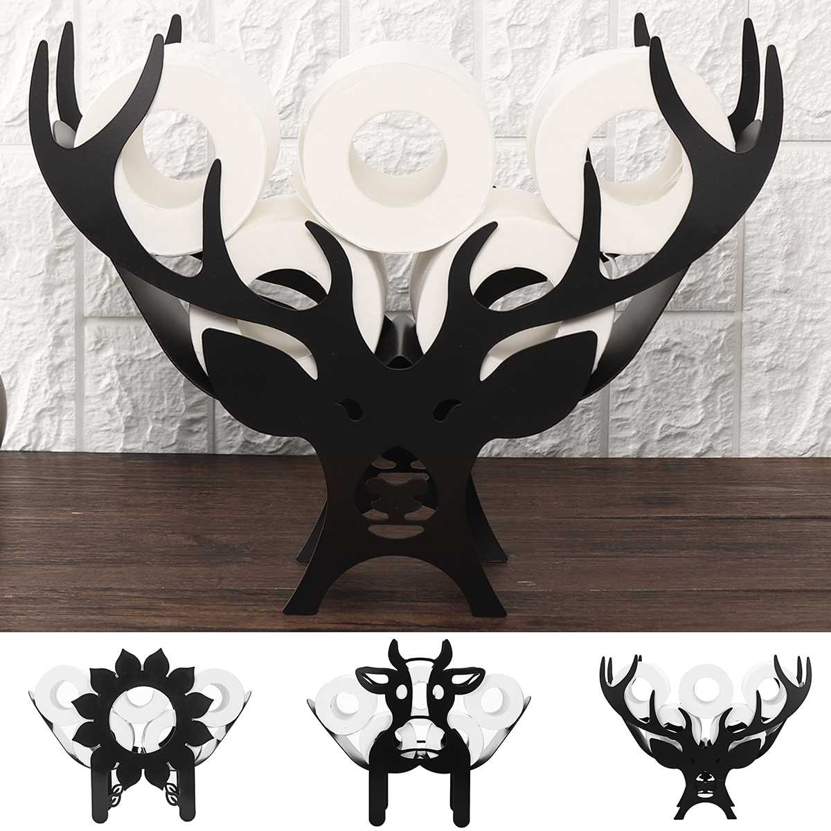 FunShape - Porte-papier toilette mural en forme d'animal