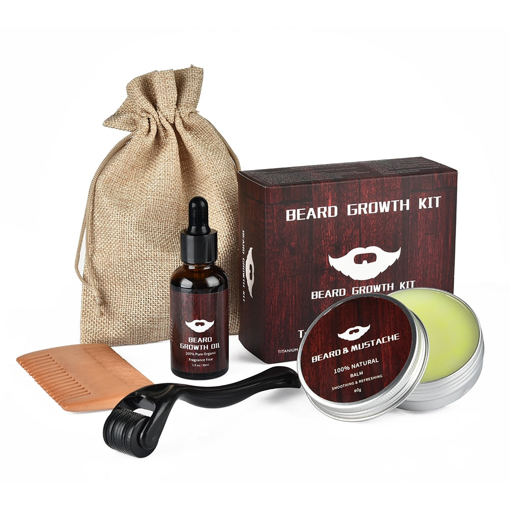 BeardBoost - Kit Soin Croissance Barbe pour Peau
