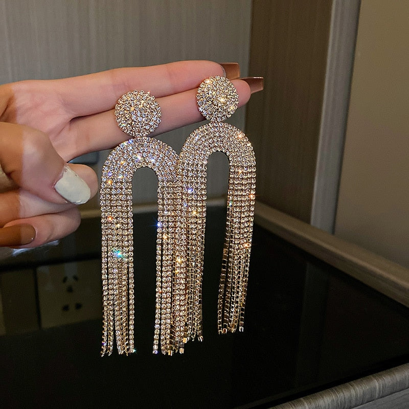 Boucles d'Oreilles Statement Luxe - Acier Inox
