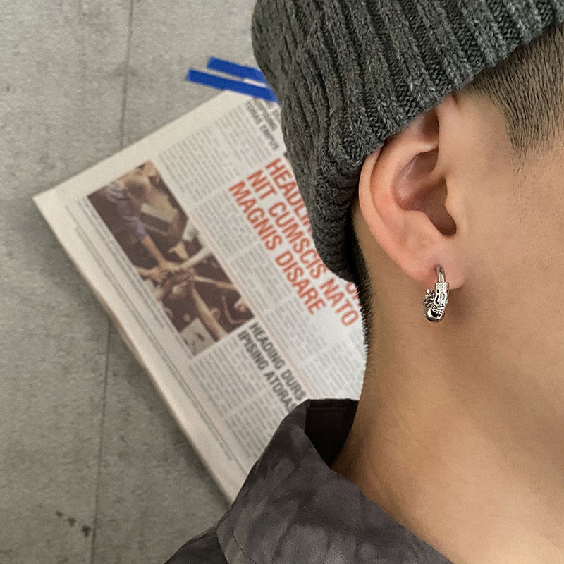 Boucles d'Oreilles StreetStyle Homme - Acier Inox