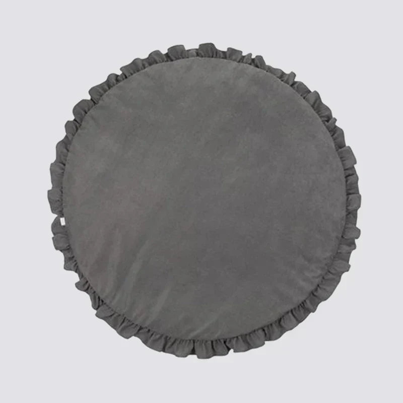 CozyCotton Round Mat – Tapis Jeu Coton Doux Bébé