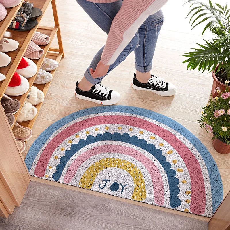 BrightStep - Tapis de Porte Arc-en-Ciel Coloré
