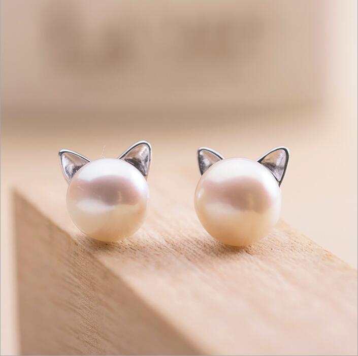 Mila - Boucles d'oreilles en argent aux perles charmantes