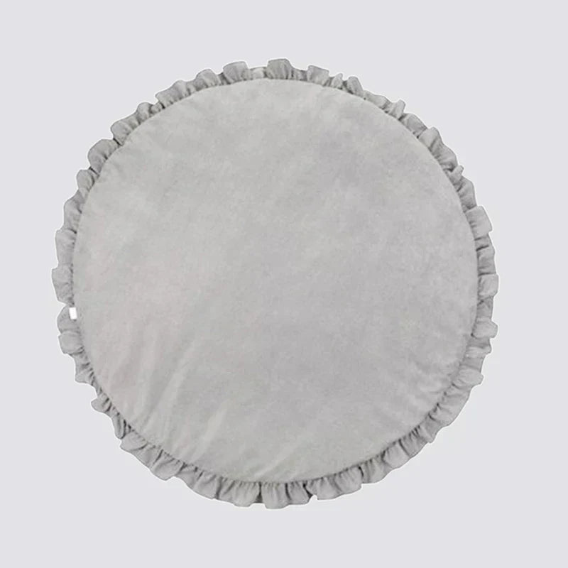 CozyCotton Round Mat – Tapis Jeu Coton Doux Bébé