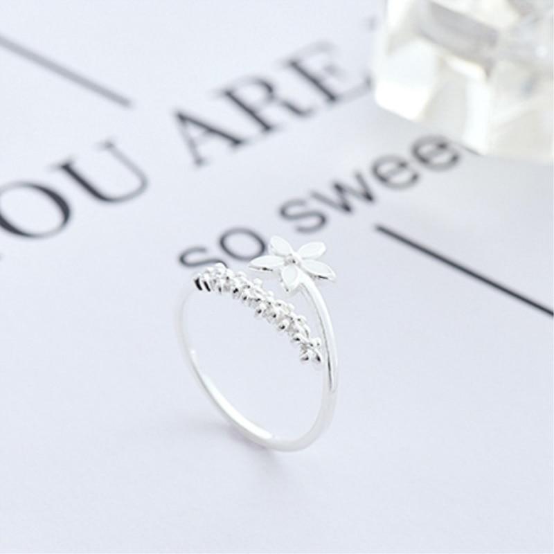 Amaril - Bague fleurs sauvages émail réglable