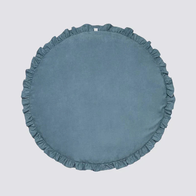 CozyCotton Round Mat – Tapis Jeu Coton Doux Bébé