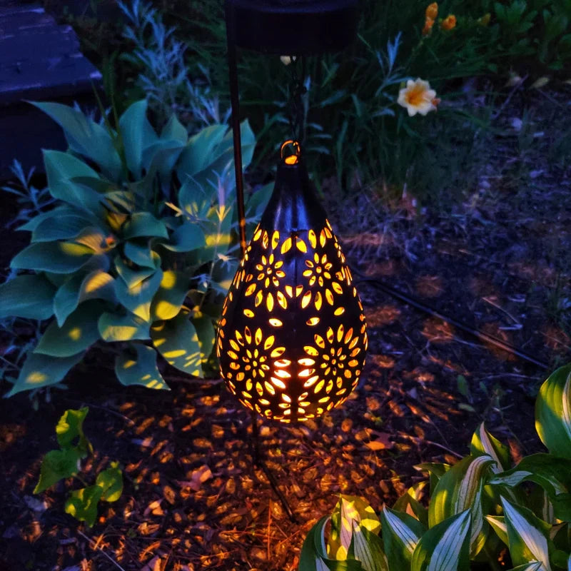 Solar Lichtdruppel - Lampe solaire de jardin en forme de goutte