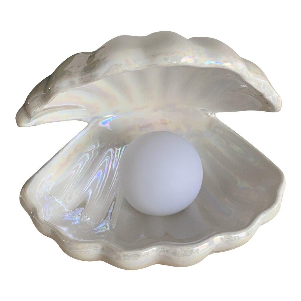 ShellGlow Lamp – Lampe Coquillage Élégante avec Perle