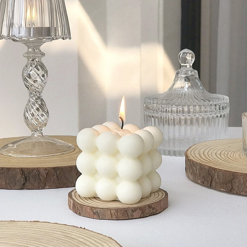 BubbleGlow Candle - Bougie Tendance pour Intérieur
