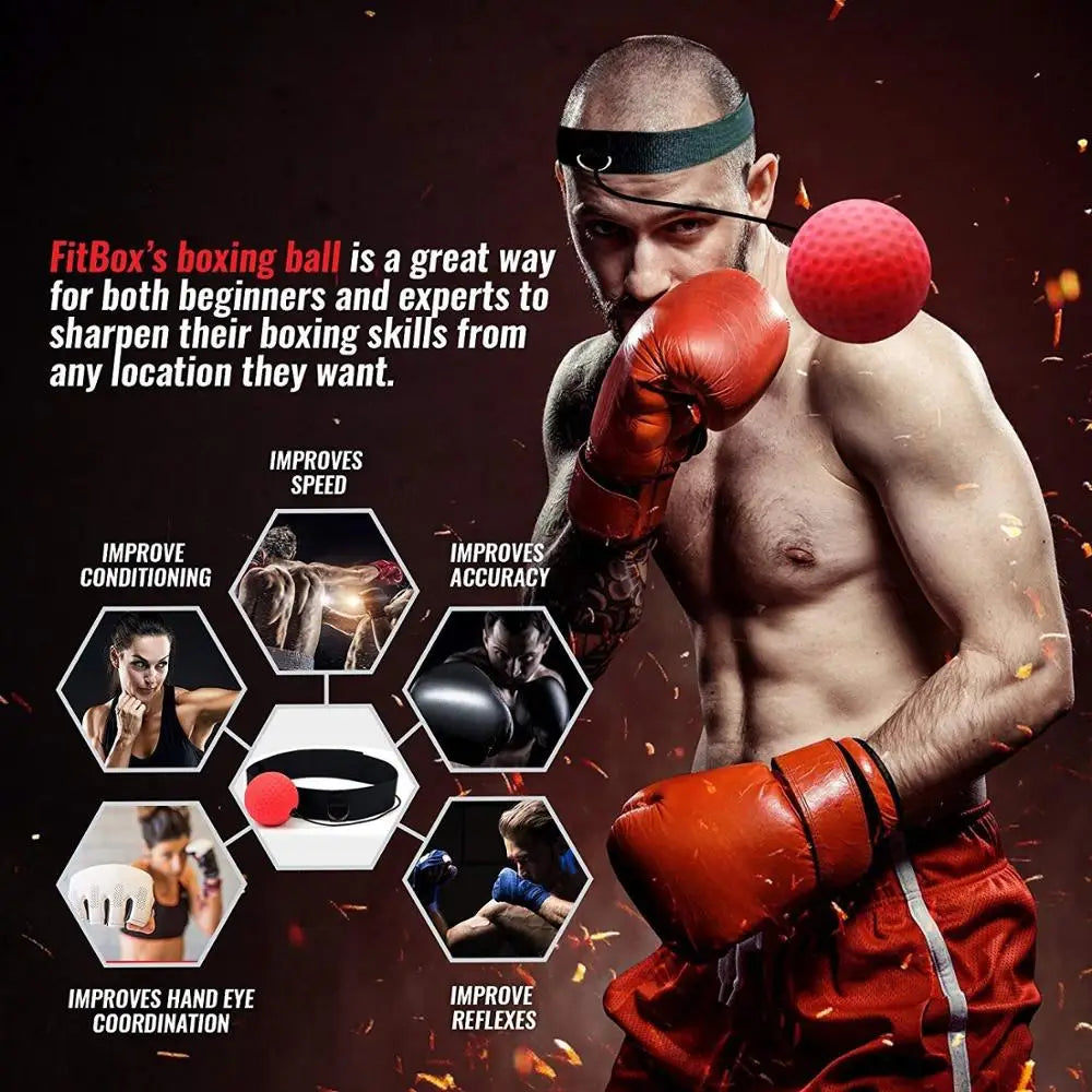 PunchPro - Balle de Réflexe pour Entraînement Boxe