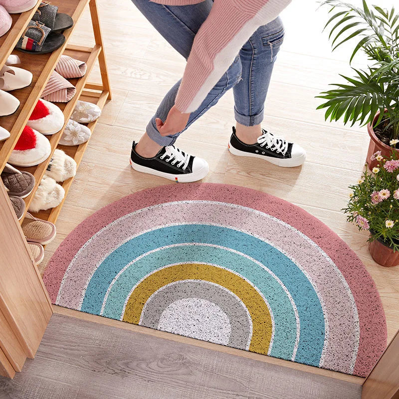 BrightStep - Tapis de Porte Arc-en-Ciel Coloré