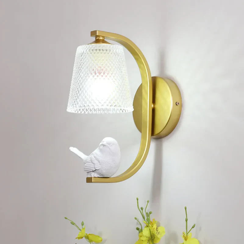 NordicBird Light - Applique murale oiseau scandinave pour chambre