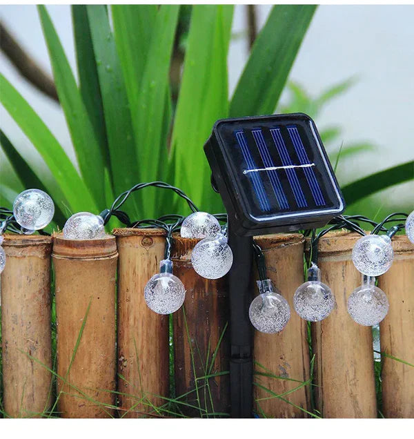 TwinkleGlow - Guirlandes Lumineuses Solaires Féeriques pour Extérieur