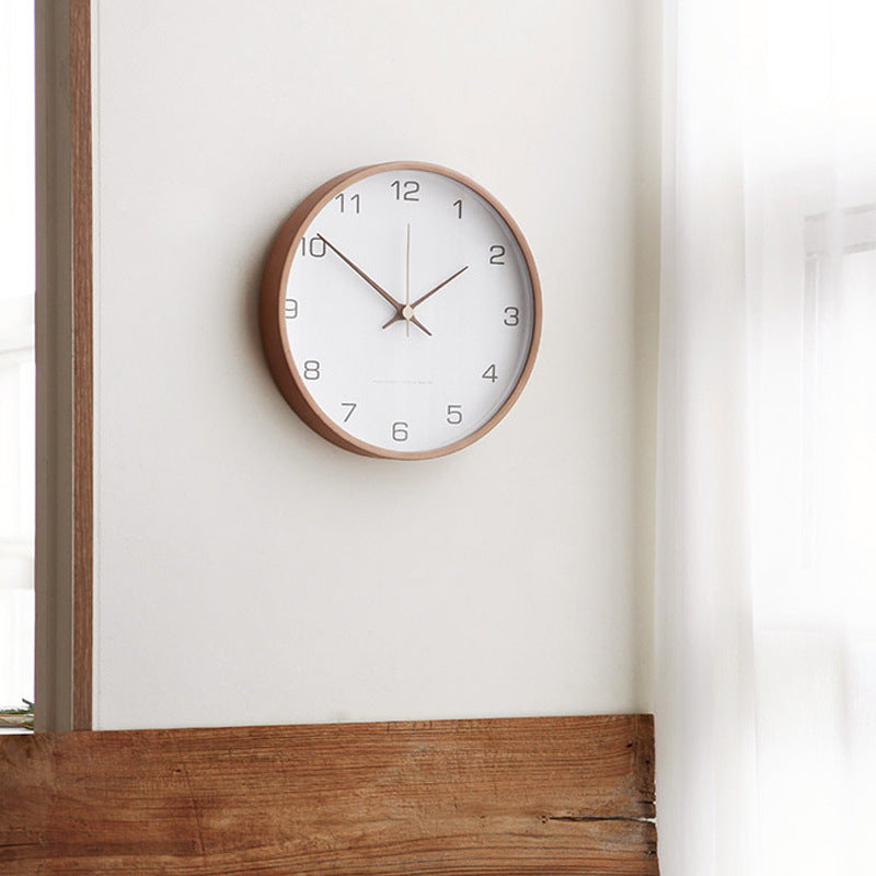 Horloge Murale Design en Bois Massif avec Mouvement Silencieux | Élégance Naturelle pour un Intérieur Apaisant 4