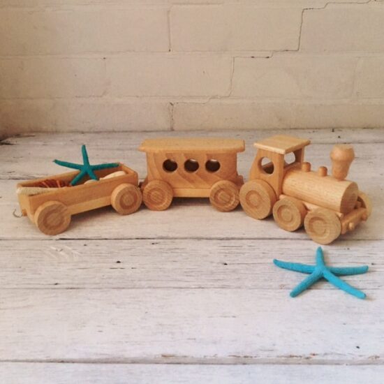 WoodenTrain – Train en Bois avec Wagons Amovibles
