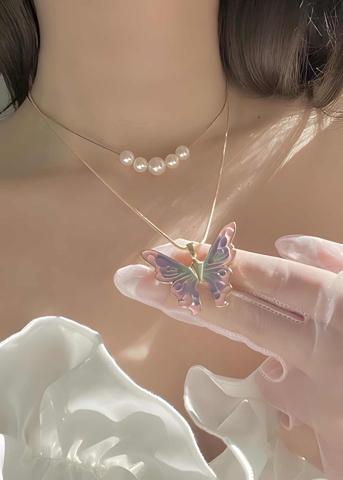 FairyWing - Collier pendentif papillon féérique