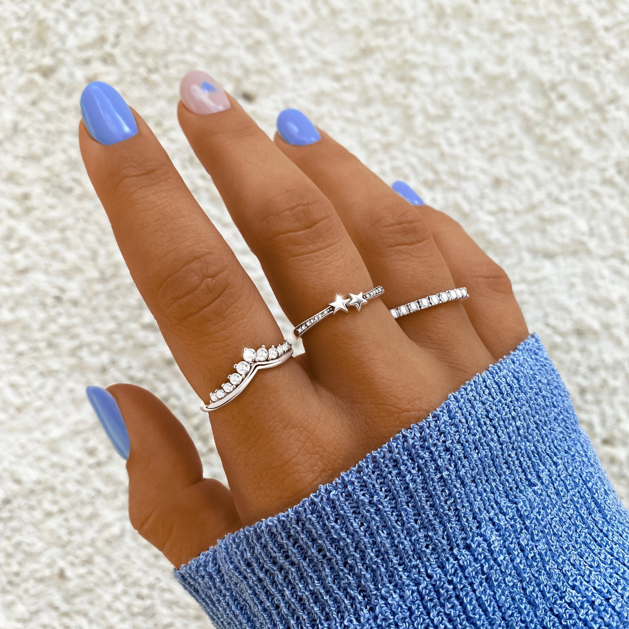 Allegra - Bague couronne en zircone, touche d'élégance