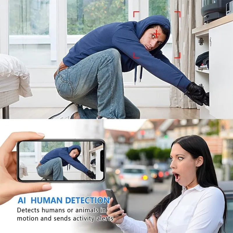 Invisicam | Compacte Caméra de Surveillance Sans Fil Wifi 5G HD 1080P 3