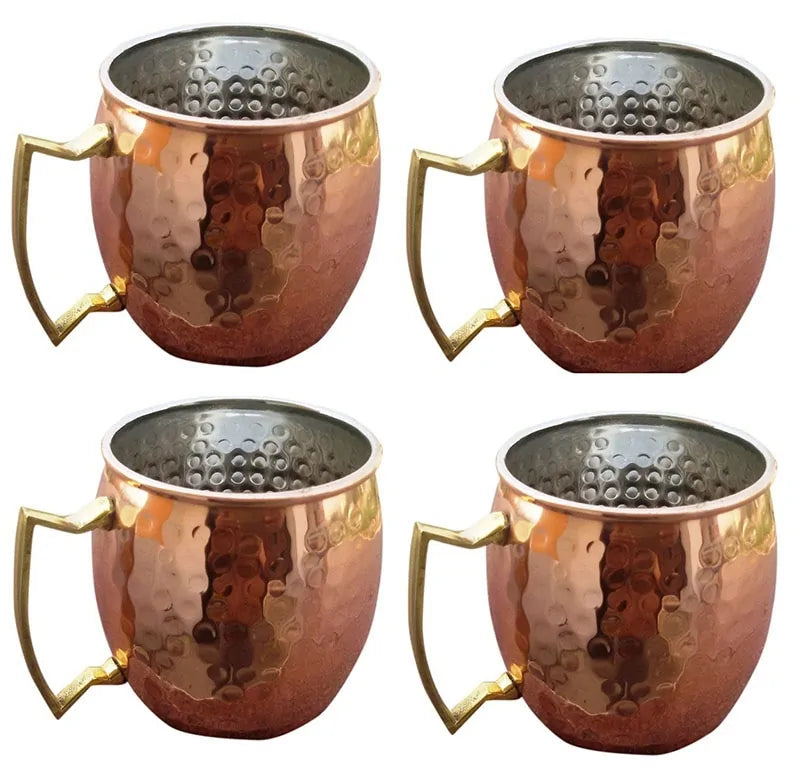 ChillCopper - Set Mugs Cuivre Martelé