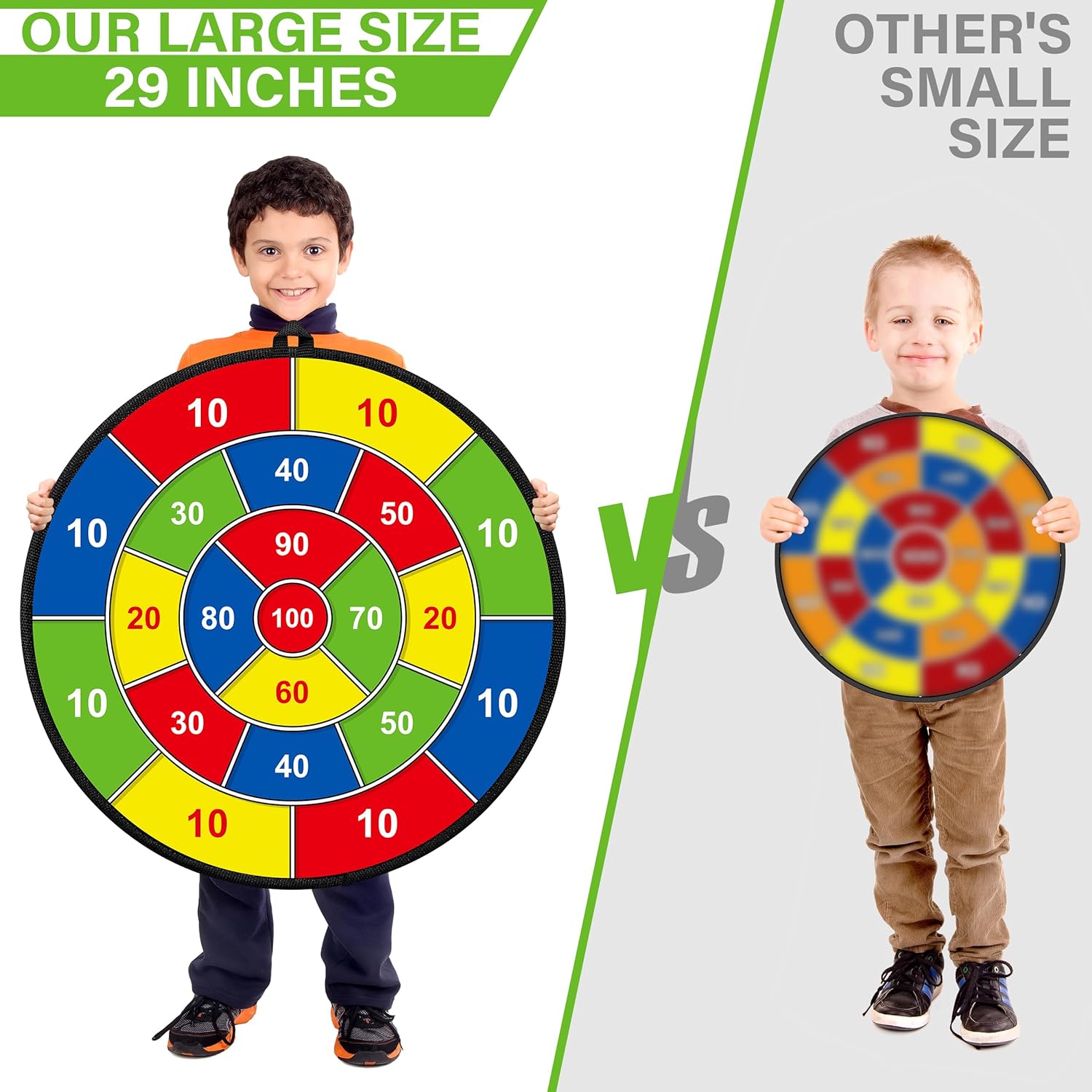 Jeu de Fléchettes Double Face | Améliorez Coordination et Mathématiques | Sécurisé et Portable pour Enfants de 3 à 12 Ans 5