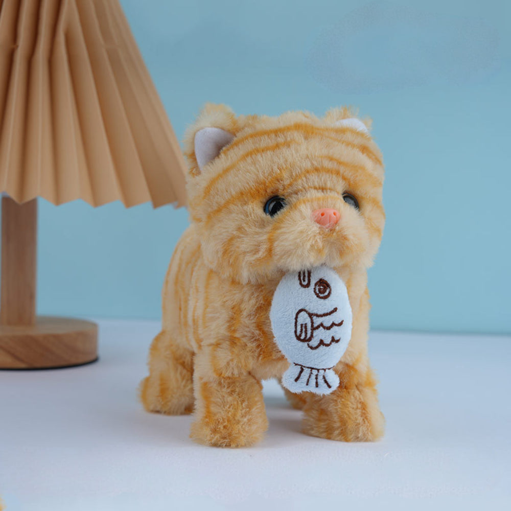 Jouet Chat Interactif | Robot en Peluche Réaliste avec Fonctionnalités Animées | Compagnon Éducatif pour Heures de Jeu Amusantes 0