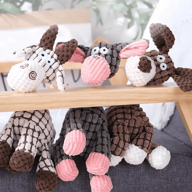Jouet Pour Chien | Ensemble Résistant en Peluche avec Animaux Ludiques | Idéal pour Mordeurs Actifs 3