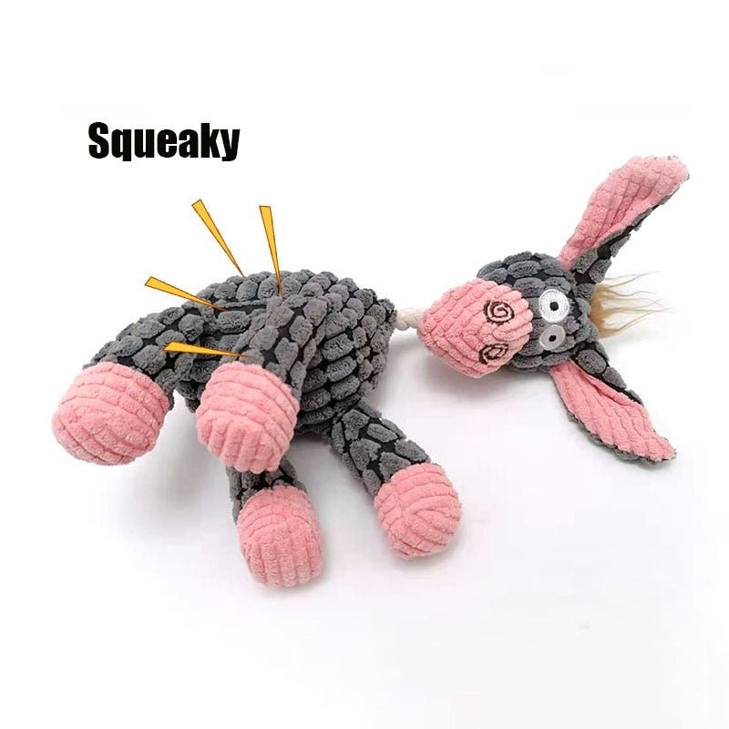 Jouet Pour Chien | Ensemble Résistant en Peluche avec Animaux Ludiques | Idéal pour Mordeurs Actifs 6