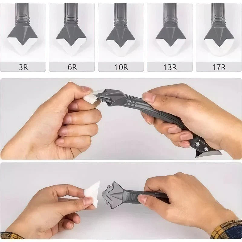 Kit Remover Pro | Outil 3-en-1 pour Retrait de Mastic avec Embouts Personnalisables | Précision et Facilité d'Utilisation 2