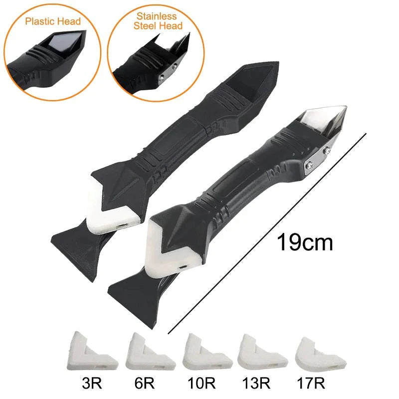 Kit Remover Pro | Outil 3-en-1 pour Retrait de Mastic avec Embouts Personnalisables | Précision et Facilité d'Utilisation 4