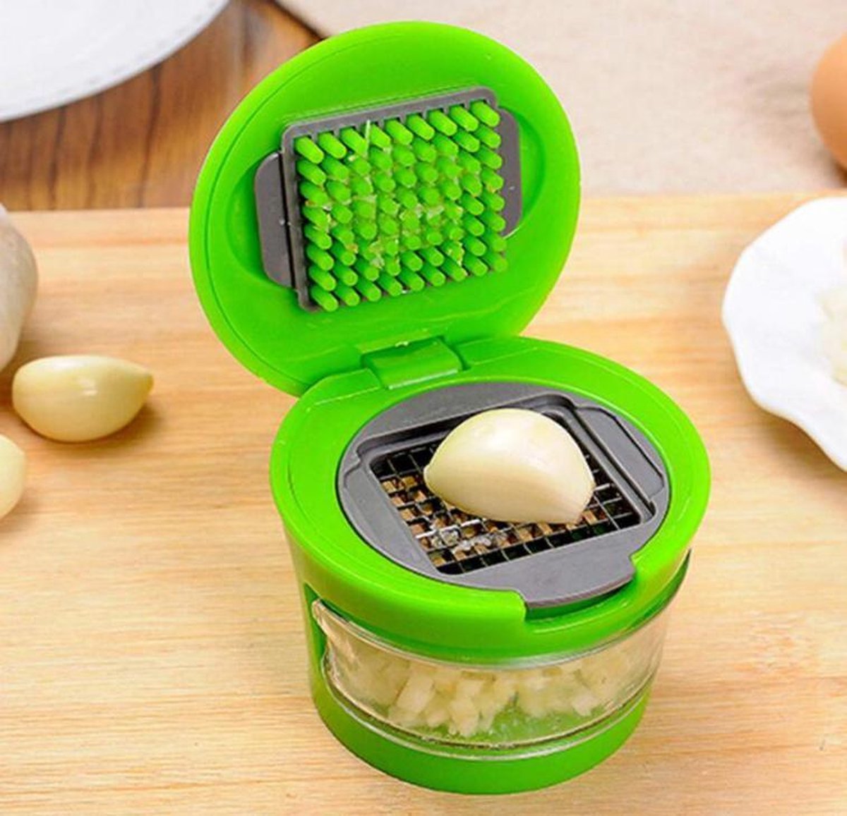 GarlicPress Pro - Presse-Ail Compact avec Réservoir