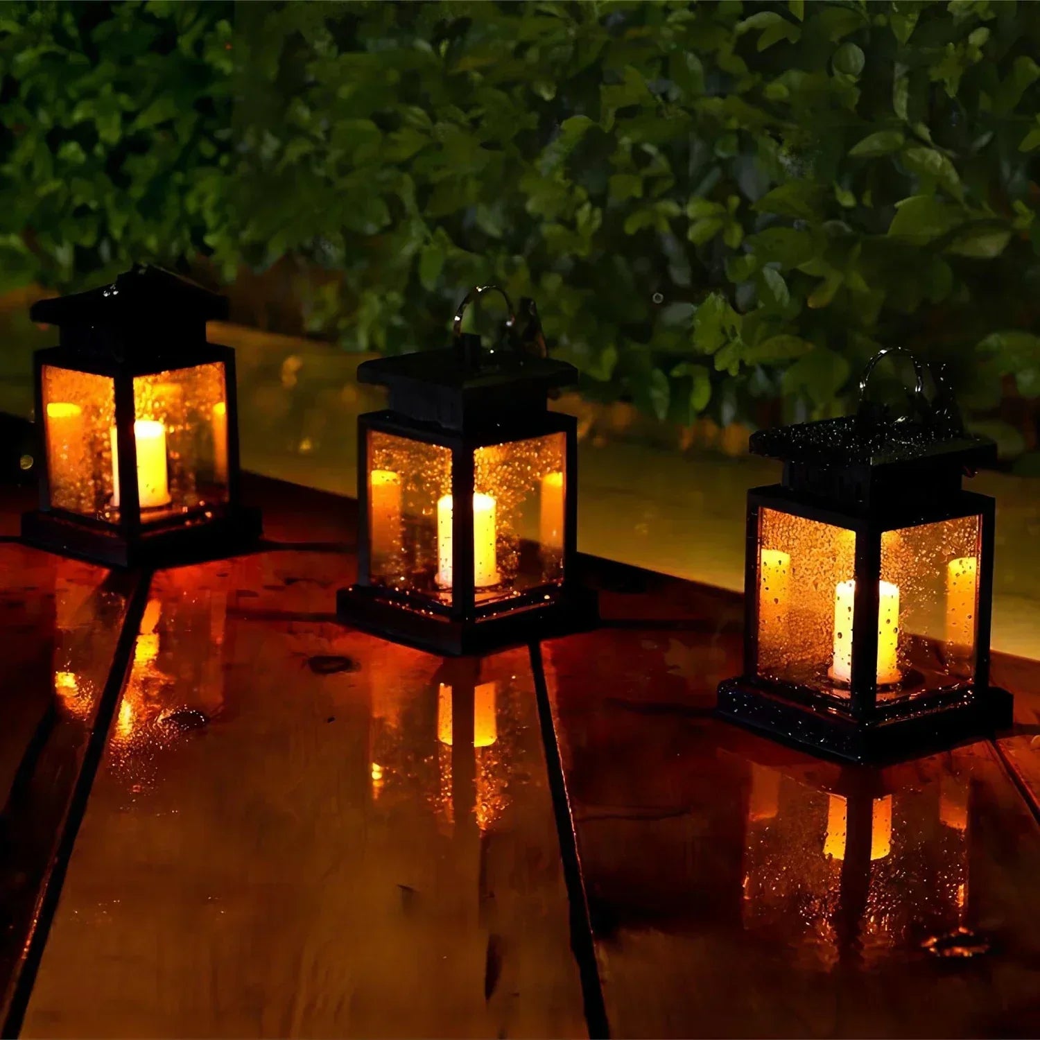 FloralGlow - Lanterne de Jardin Élégante pour Éclairage Extérieur
