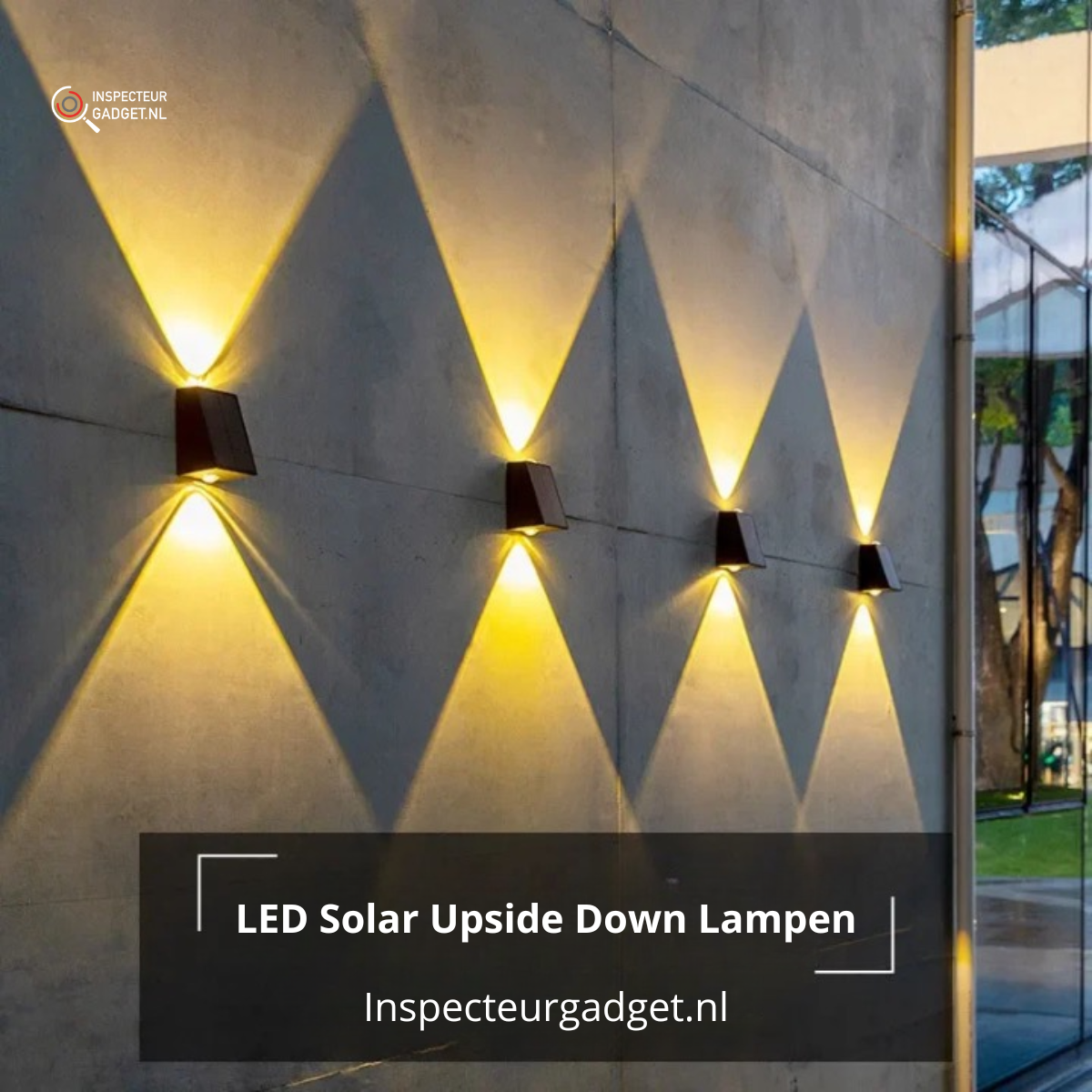Lampes Solaires Murales LED - Éclairage de jardin sans fil à allumage automatique