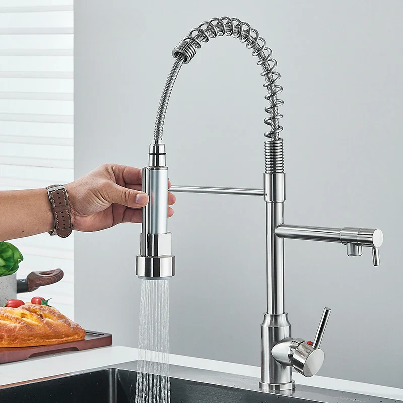 MixMaster - Robinet de cuisine flexible rotatif à 360°