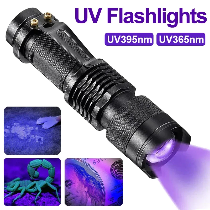 Lampe Torche LED UV Puissante pour Détection de Taches Invisibles | Compacte et Légère pour Usage Domestique 0