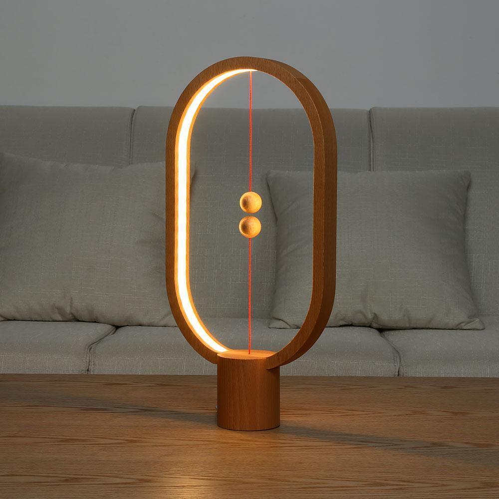 Lampe de Table en Bois de Hêtre LED avec Interrupteur Magnétique ? Éclairage Doux et Élégant pour Votre Intérieur 3