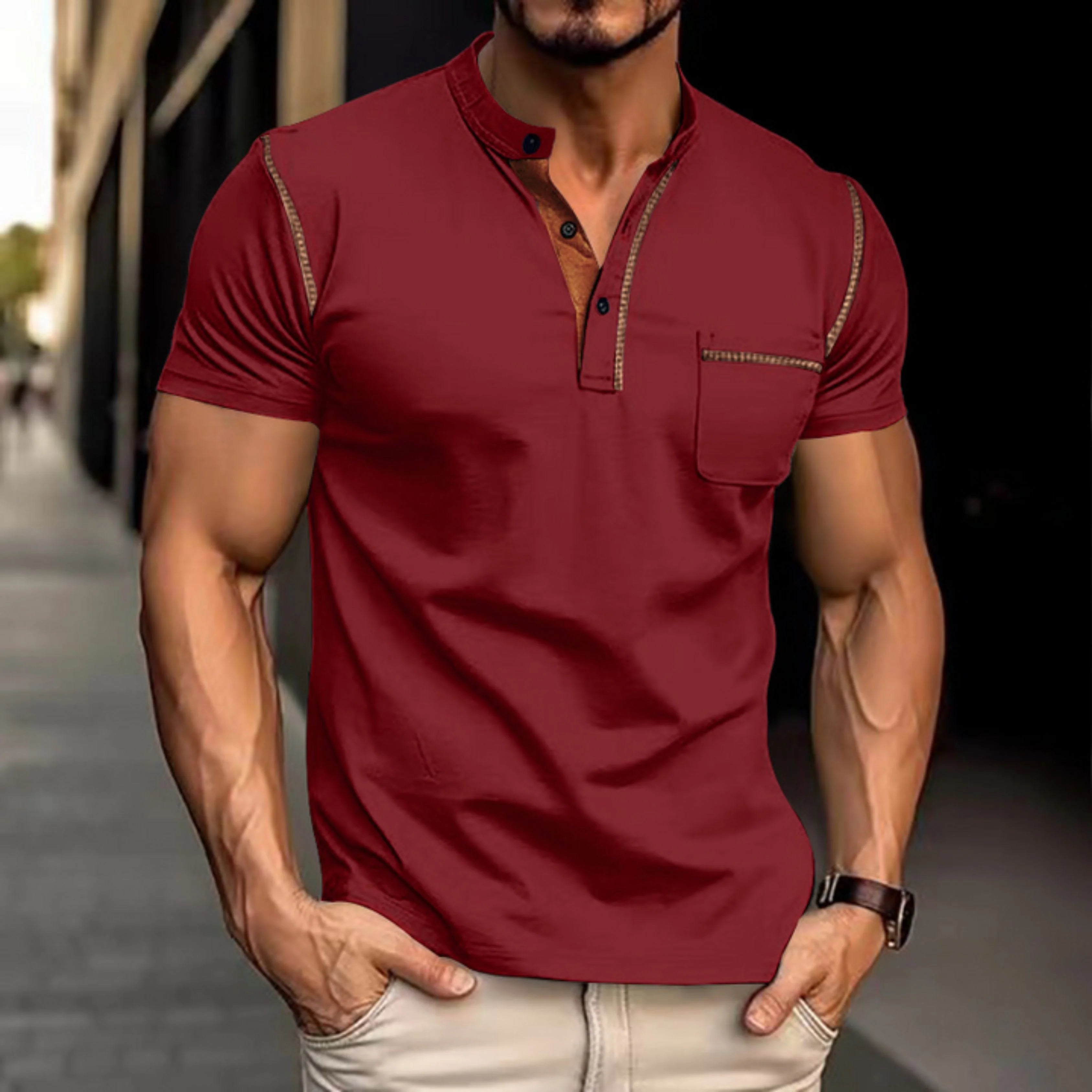 Lucas | Confortable Polo Manche Longue Homme Classique 2