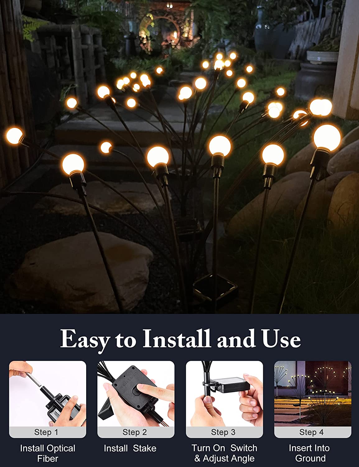 LuciolesSolaires | Charmantes Lumières LED Étoilées pour Jardin 3
