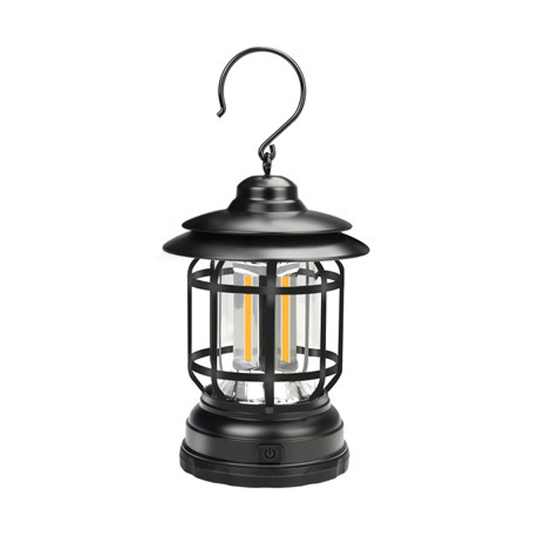 LumenVintage | Élégante Lampe de Camping Rétro Portable 12