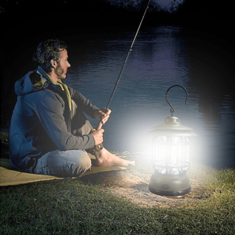 LumenVintage | Élégante Lampe de Camping Rétro Portable 5