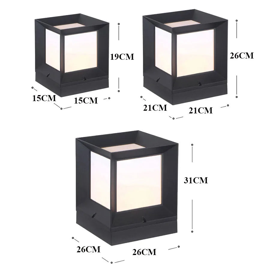 LumiCube | Élégante Lampe sur Pied Moderne pour Espace Extérieur 7