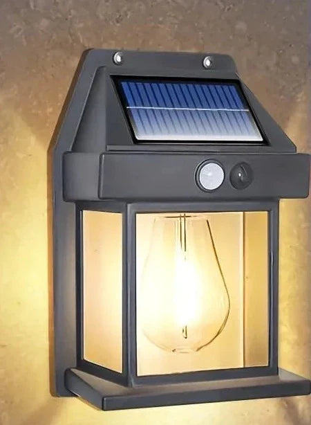 LumiSolar | Élégante Lampe Solaire Extérieur en Tungstène Durable 1
