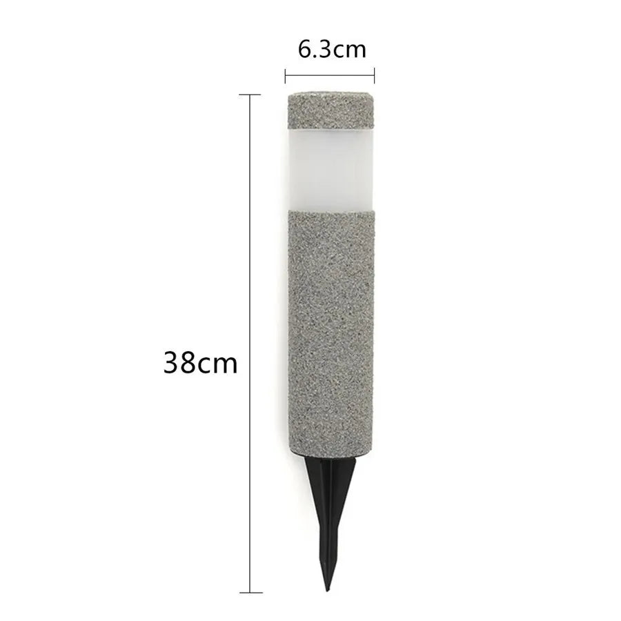 LumiStone | Élégante Lampe Colonne Solaire Résistante aux Intempéries 4