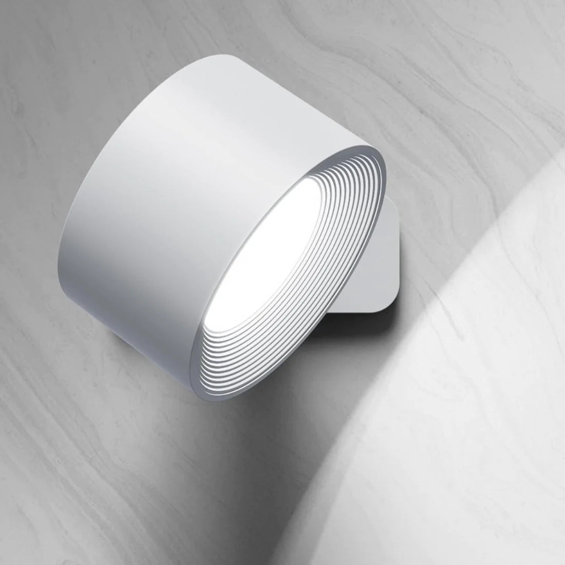 Lumière360 | Élégante Applique Murale Rechargeable 360° Sans Fil 6