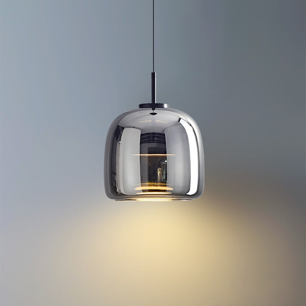 LumièreDorée | Élégante Lampe Suspendue Rétro en Métal et Verre 10