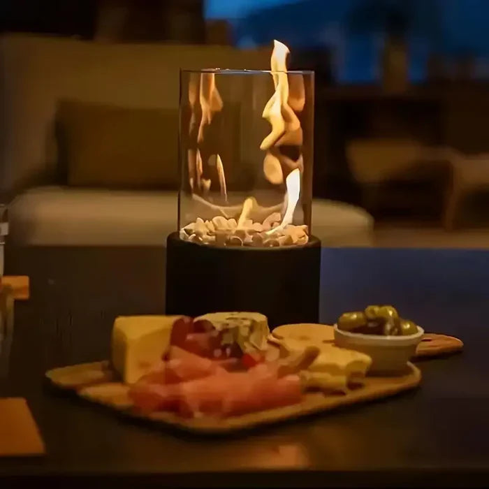 LumièreÉlégante | Chic Portable Modern Table Lantern for Warm Ambiance 3