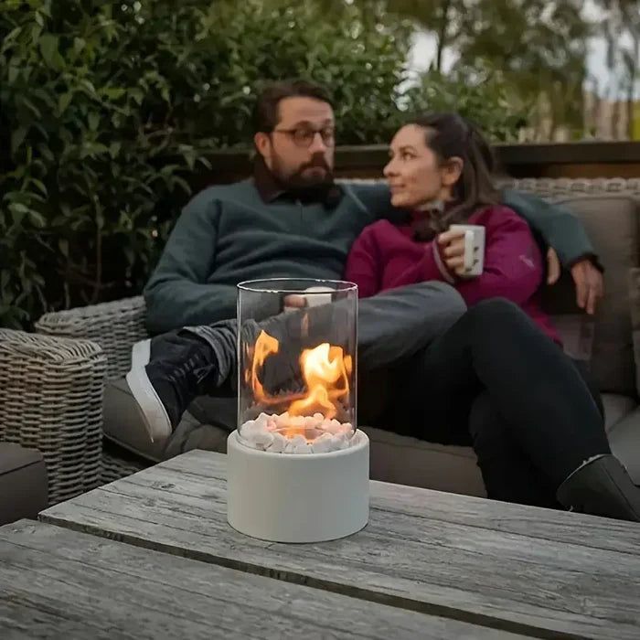 LumièreÉlégante | Chic Portable Modern Table Lantern for Warm Ambiance 5
