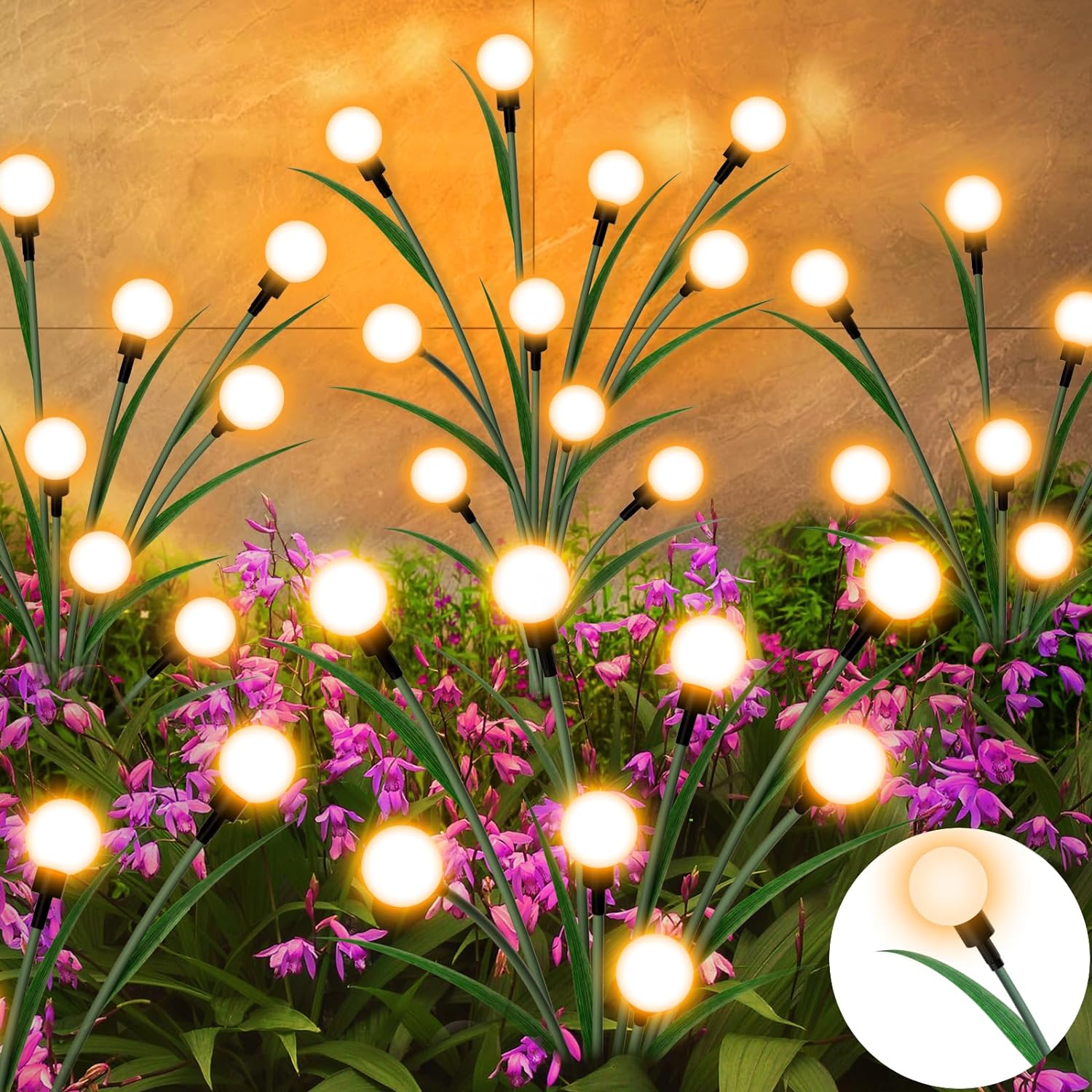 LumièreLuciole | Élégante Lampe Solaire de Jardin avec 10 LED 0