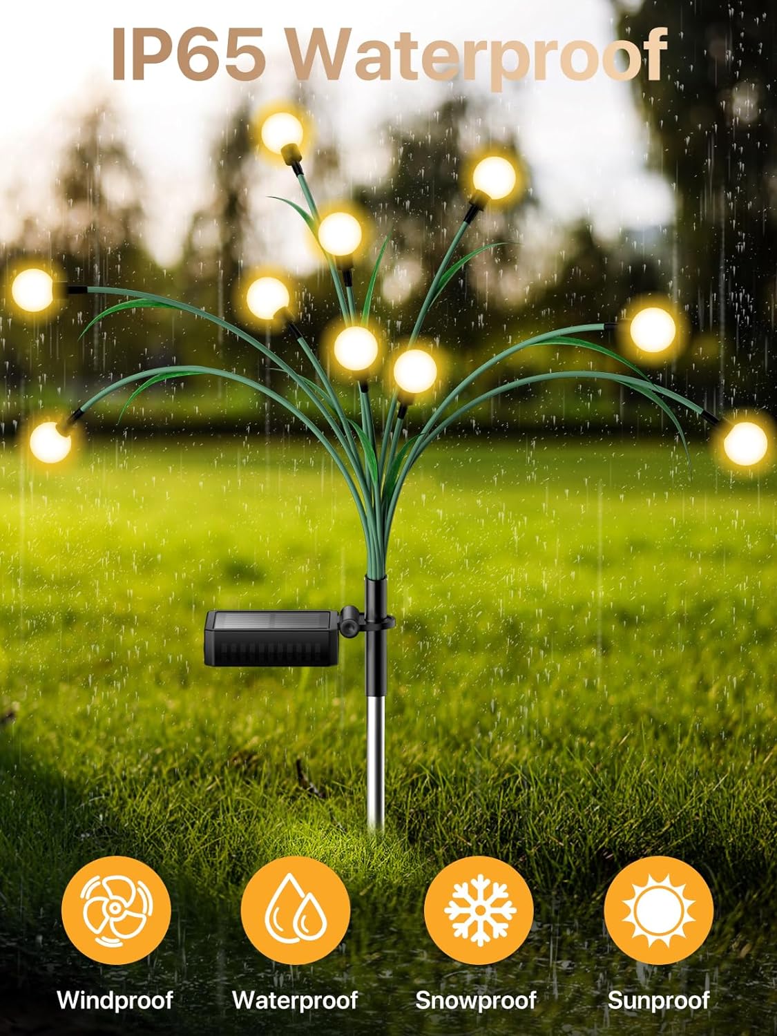 LumièreLuciole | Élégante Lampe Solaire de Jardin avec 10 LED 4