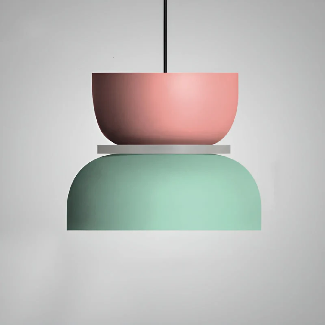 LumièreMacaron | Élégante Suspension LED Colorée pour Luminaire Chambre 4